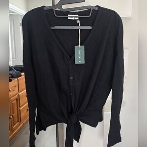 Tentree treewaffle tie long sleeve shirt - small